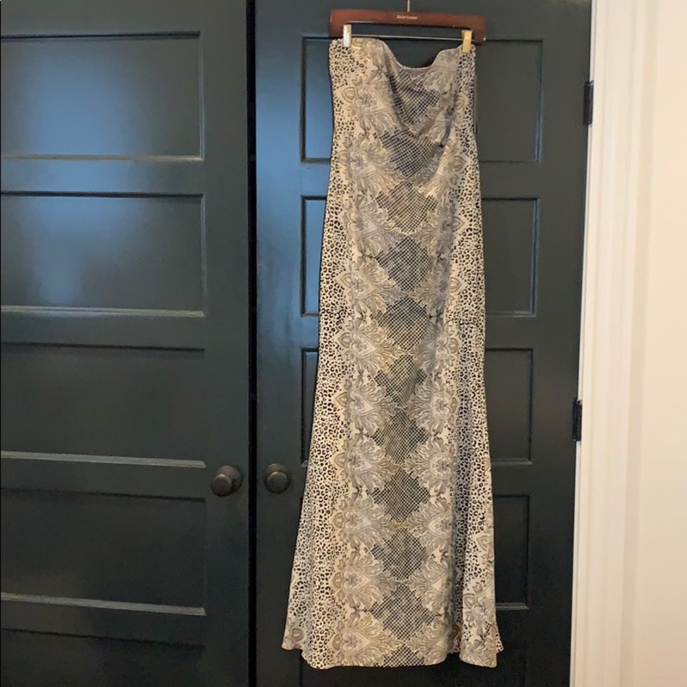 Nicole Miller strapless gold size 12 dress NWT